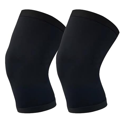 2 Pack Knee Support Brace, Knee Warmers for Men and Women