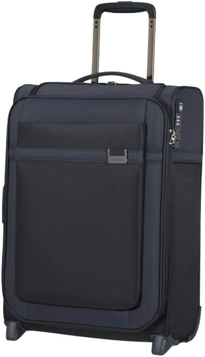 Samsonite Airea - Upright S Toppocket Expandable Hand Luggage, 55 cm, 41/46 L, Blue (Dark Blue)