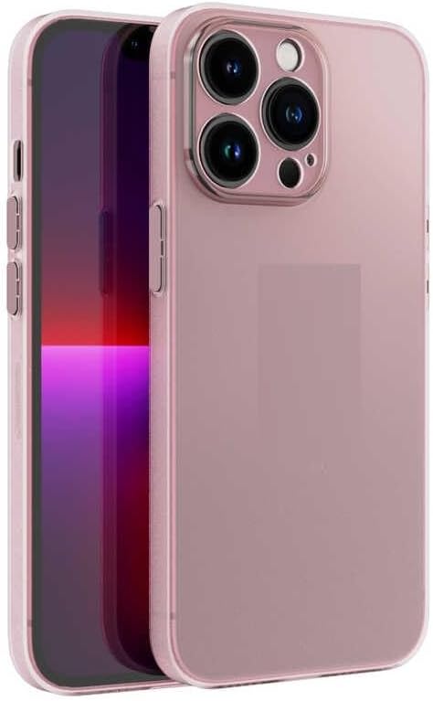 Apple iPhone 15 Pro ile uyumlu Kılıf 0.3mm Ultra İnce Hayalet Yumuşak Kapak Pembe