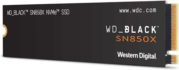 Western Digital WD BLACK M.2 SSD Internal 4TB NVMe PCIe Gen4 x4 Up to 7300MB/s Write Up to 6600MB/s Gaming PC WDS400T2X0E-EC SN850X