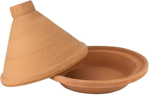 Saharashop Tajine Casablanca Clay Pot Diameter 34 cm for Gentle Cooking and Cooking