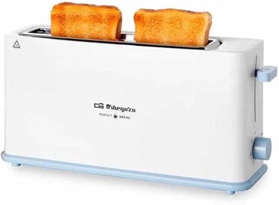 Orbegozo Toaster Toaster Long Slot, 7 Levels of Toasting, Cool Touch Housing, Crumb Tray, Muffin Heaters, Quick Stop, 850 W [Energy Class C]