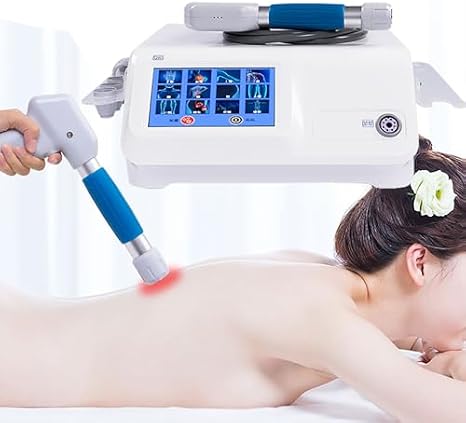 Pneumatic Shockwave Massager - Extracorporeal Therapy Machine with 12 Adjustable Modes, 0.5-8.0bar Intensity for Muscle Relaxation and Adhesion Breakup