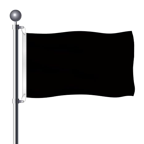 3x5ft Black Flags Plain Black Flags Vivid Color Outdoor Indoor Decor DIY
