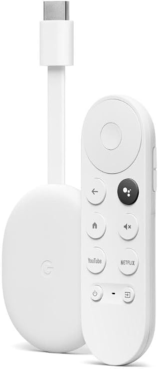 Google Chromecast with Google TV AV Player 4K UHD (2160p) 60fps HDR Snow