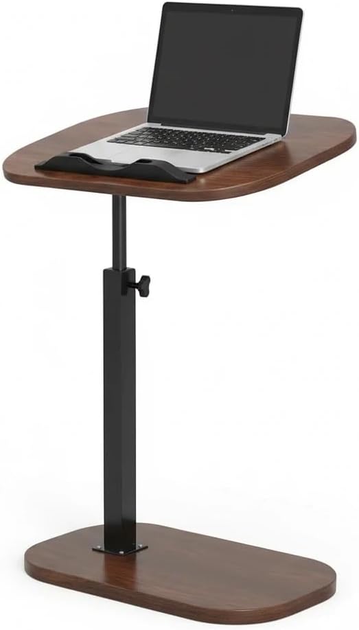 C Shaped Side Table Adjustable Sofa Table Space Saving Design Stylish and Sturdy Versatile Functionality Easy Assembly Small Side Tables for Living Room Tray Table Sofa Side Table