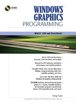 Windows Graphics Programming. Win 32 Gdi And Directdraw, Includes Cd-Rom
