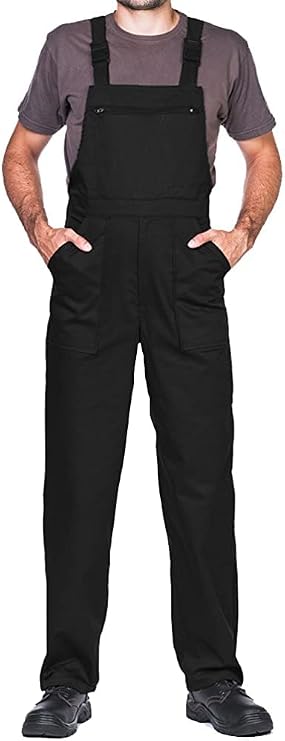 Work Bib and Brace Overalls, Overalls Men, Bib and Brace Dungarees Mens, Made in EU, Mazalat Protective Coverall, S -3XL Size - Made in EU - Work Trousers for Man, Lots of Colors