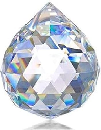 DDesign Window Crystal Ball 60mm Silver Crystal Asfour (32% Pbo) (Feng Shui Crystal, Window Pendant, Suncatcher, Rainbow Crystal)