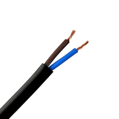 2/3/4 CORE ELECTRICAL FLEX CABLE WIRE LENGTH TWIN TRIPLE 0.75/1/1.5/2.5mm2 230V (2 Core 0.75mm x 1m)