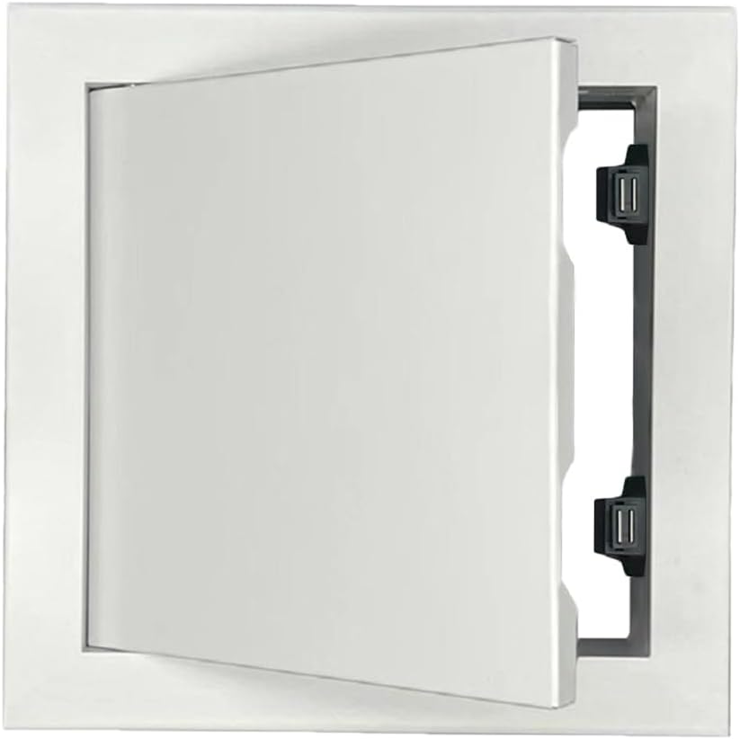 Access Doors Panel 16 x 16 inch Aluminum Alloy Access Door for Drywall Panel for Wall and Ceiling Electrical and Plumbing (White, 16 x 16 inch)