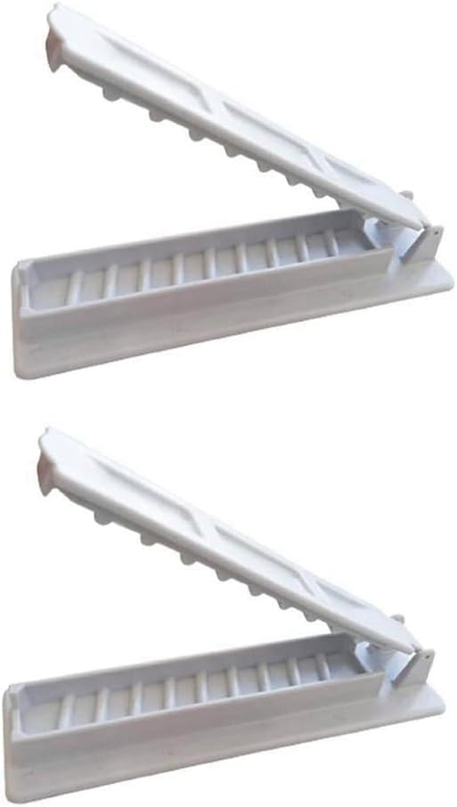 2Pcs Kebab Maker BBQ Meat Skewer Machine Reusable for Kebab Press Maker Barbecue for Kitchen Grill Parts Accessories White