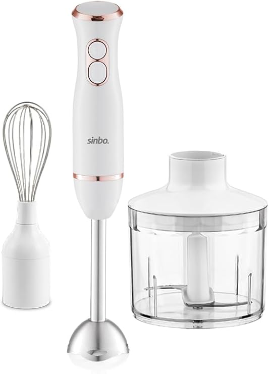 SHB-7530 Çok Fonksiyonlu El Blender Seti - Rose Gold – Doğrayıcı & Çırpıcı Aparatlı