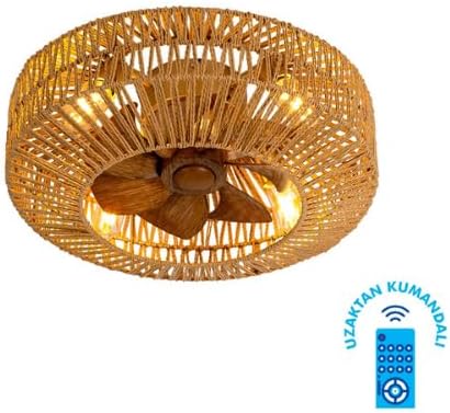 Vanti 15W 50cm (20inç) Hasır Tavan Vantilatörü KCF301