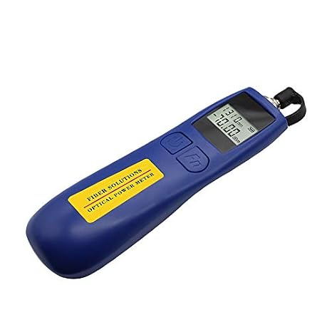 Optical Power Meter,70~+10dBm Fiber Optic Meter with 6 Calibrated Wavelengths, High Accuracy and Lightweight