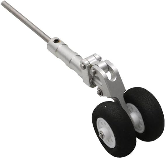 1PCS RC Model Airplane Front Landing Gear Damping Wheel With Metal Connection Shaft 40mm Compatible With RC Jet Models F18 F22 SU57 Twin EDF Fighter Aftermarket Replacement