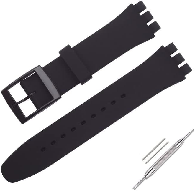 Watch Strap for Swatch, Silicone Waterproof Watch Strap
