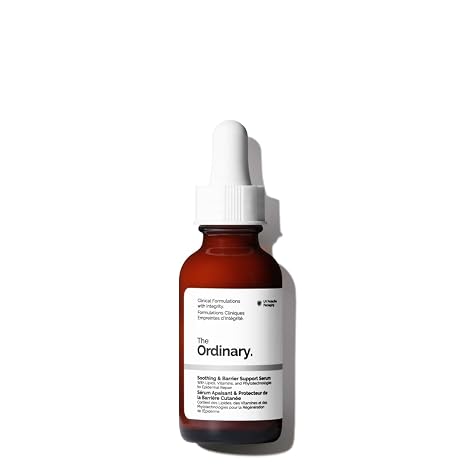 The Ordinary Soothing & Barrier Support Serum, Smoothing & Skin Barrier Protector Facial Serum, Hydrating Redness Reducing Solution, 1 fl oz