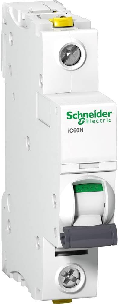 Schneider Electric A9F04116 Circuit Breaker iC60N, 1P, 16A, C Characteristics, White, 1-polig [Energy Class B]