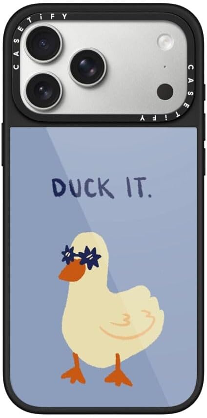 CASETiFY Glaze iPhone 17 Pro Max Case [Scratch Resistant/Anti-yellowing/Compatible with Magsafe] - Duck it - Soft Launch Blue - Clear