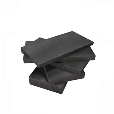 5pcs Carbon Graphite Sheet Plate for Printing Crucibles - Square Ingot Block for Carbon Graphite Cake(50x50x3mm)