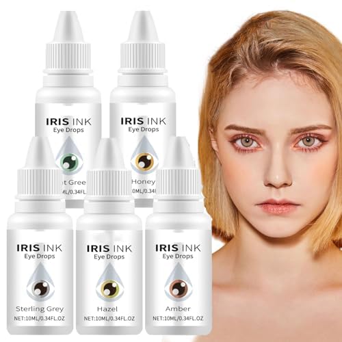 Irisink Color Changing Eye Drops,Fancy Drops Change Your Eye Color, Irisink Pro Eye Drops,Eye Color Changing Drops,Moisturizing Eye Drops,Lighten & Brighten Your Eye Color Mixed