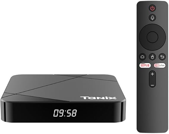 TV Box, TANIX TX5 Android 14.0 Smart Box Emmc S905Y5 Quad-Core 64Bit ARM Corter-A53 CPU 4K Output BT5.0 2.4Ghz/5Ghz WiFi 100M LAN Enternet,2GB+16GB
