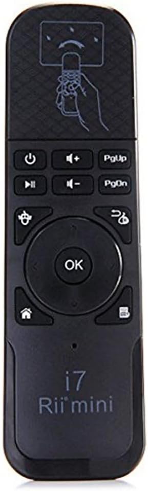 Rii Mini i7 Wireless - Media remote with Gyro Mouse for Smart TV, Mini PC (Android - Raspberry Pi), PC (Windows - Mac - Linux), Console (Xbox ONE -