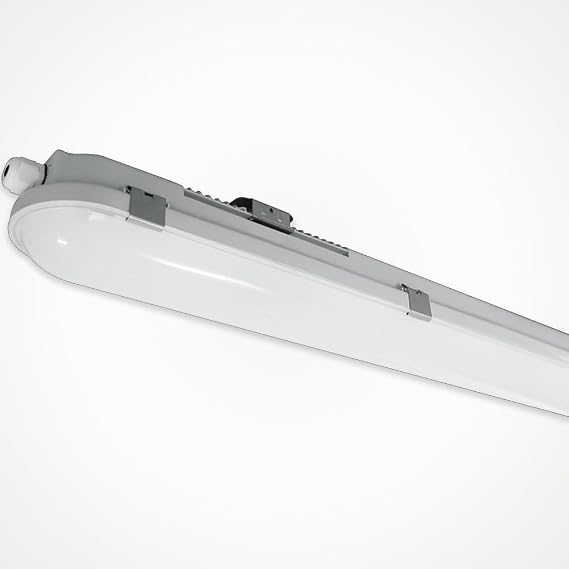 LEDBRITE 4ft LED Anti-Corrosive Batten Light | IP65 Vapour Proof Fitting | CCT & Wattage Selectable | 150lm/W Garage Warehouse Car Park Light (4ft Standard) [Energy Class A]