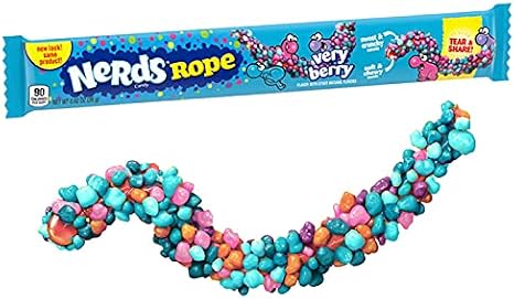 Ner's Rope Gummies, Berry Berry, 10 Count, NeRds ASMR Gummy Candy