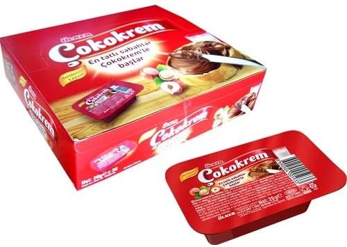 ÜLKER Çokokrem Kakaolu Fındık Kreması Kaşıklı, 20 Gr, 36'lı Paket