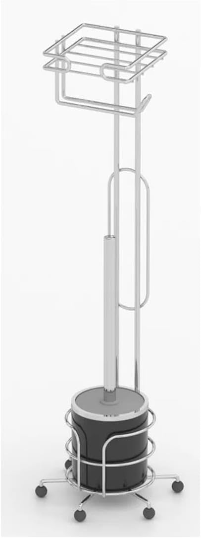 EYM Tekno Tel MG-096 Ayaklı Yedekli Wc Kağıtlık + Klozet Fırçalık Krom