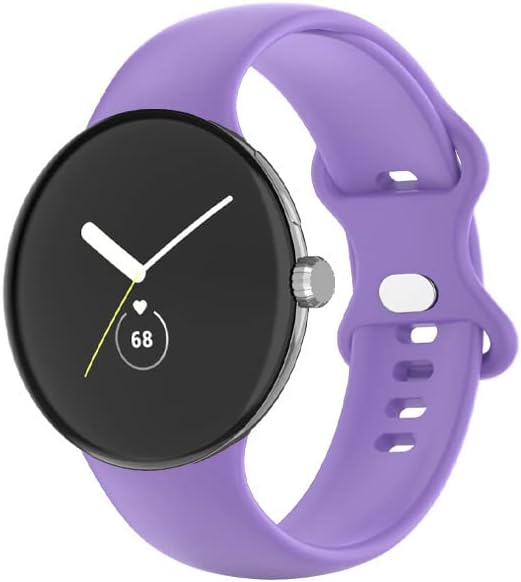 Google Pixel Watch交換用バンド、ソフトシリコンリストバンド、カラースポーツ調節可能リストストラップ レディース メンズ