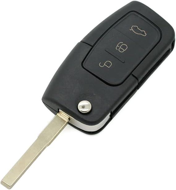 Replacement Key Shell Compatible with FORD 3 Button Keyless Entry Flip Remote Key Case Fob SS720