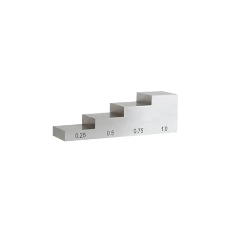 Thickness Calibration Block 6063 Aluminum test block& Calibration Thickness block 4 step 0.25"0.5"0.75"1" Inch