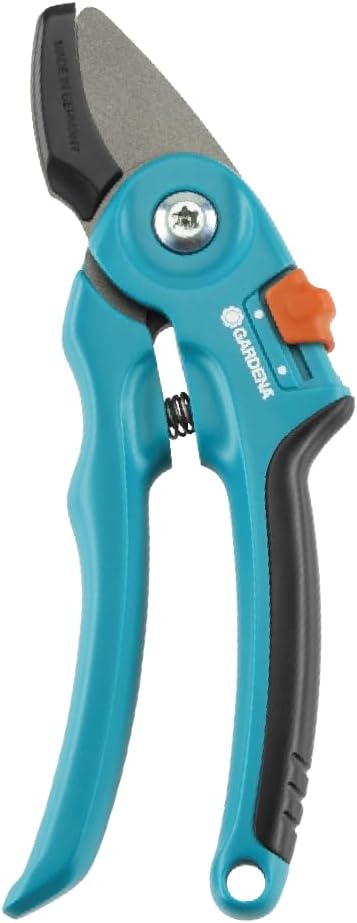 GARDENA secateurs A/S: Stable Secateurs with Anvil Blade for Older and Dry Wood to 18 mm in Diameter, with Two Handle Positions and Ergonomic Handles (8855-20)