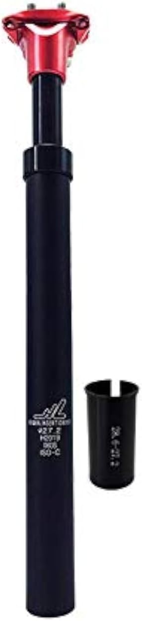 Black Red Suspension Seat Post 27.2/28.6/30.0/30.4/30.9/31.6/33.9 x 350mm Seatpost