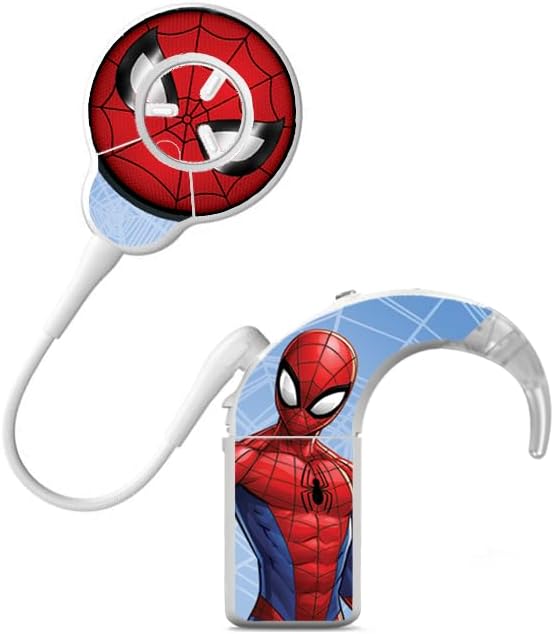 SmartEAR Skins for Cochlear Nucleus 8 Audio Processor – Licensed Disney Designs - Decorative Stickers - Protection and Style – Cochlear Nucleus 8 – Marvel Spider-Man
