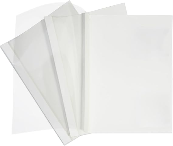 Thermal Binding Covers, 15 Sheets, 2 mm, A4, White, Pack of 25