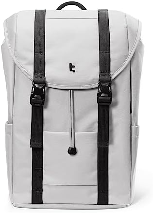 tomtoc VintPack Laptop Backpack, 17-22 Liter Backpack Backpacks for Travel, Entertainment, Casual, Outdoor, Vintage Water Pusher Women Men Backpacks 13-16 Inch Laptop
