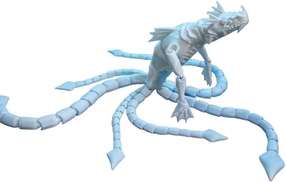 3D Printed Sea Monster Toy, Trevor Henderson Mythical Ocean Predator Model, Highly Detailed Collector Art Piece for Horror Fans, Unique Deep Sea