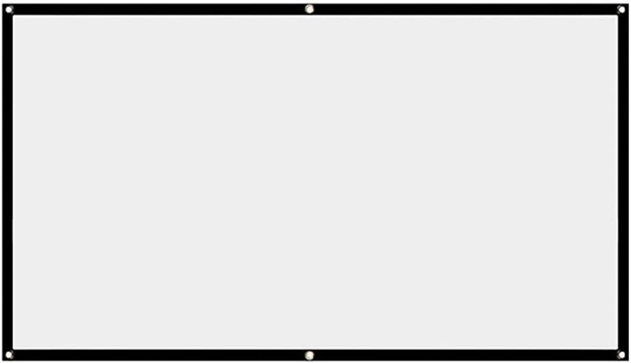 Projector Screen White Projector Screen 16:9 No Crease Home Theater Folding Projection Screen 60" | 72" | 84" | 100" | 120" | 150"