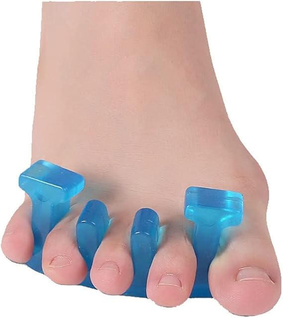 Blue Three-Hole Splitter, Hallux Valgus Corrector, Heavy Overlapped Big Foot Bone Orthosisrepeatable Washable Toenail Dividers