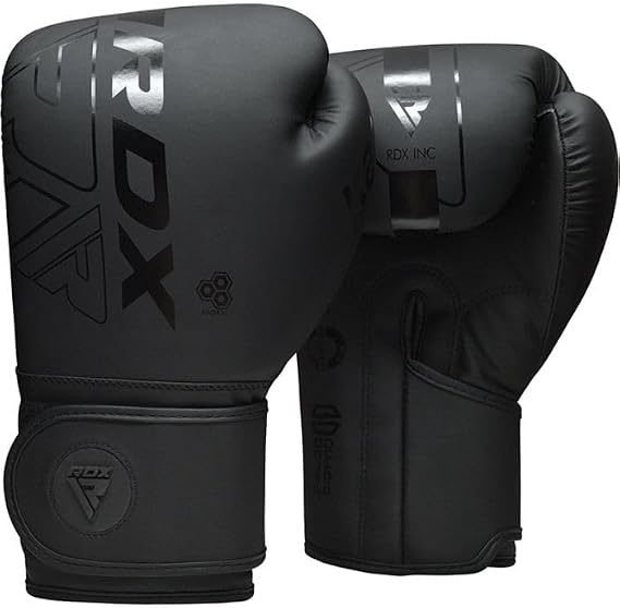 RDX Kara F6 Mat Boks Eldiveni Profesyonel Sparring ve Antrenman Eldiveni
