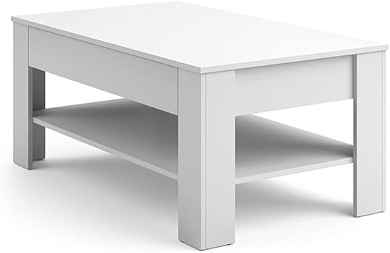 Vicco Coffee table "Milan", White 92.2 x 65 cm