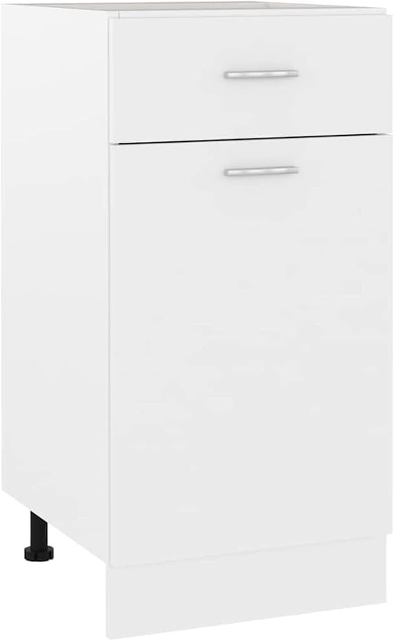 vidaXL Drawer Bottom Cabinet Lyon White 40x46x81.5 cm Engineered Wood