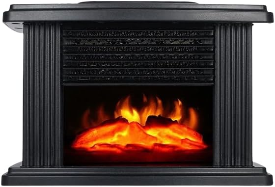 Electric Fireplace Fireplace-Style Fan Heater LED Decorative Fireplace, Fireplace Lamp, LED Table Fireplace, Simulation Fireplace Lantern, LED Simulated Flame Effect Realistic Flame Retro Fireplace