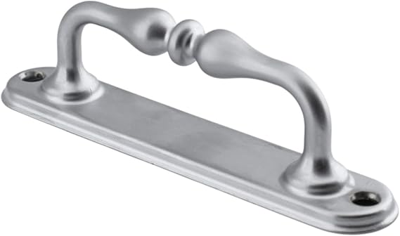 Küçük Kıvrık Çekme Kolu Sürgülü Kapı Tutma Kulpu Kulbu Tutamağı Kol Mat Krom Renk 12 Cm İki Vidalı