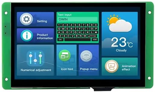 7″ DWIN DMG80480C070_04WTC Kapasitif Dokunmatik HMI Ekran