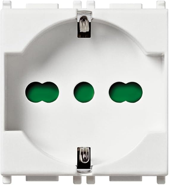 Vimar 2Pcon T 16A Universal Socket, White